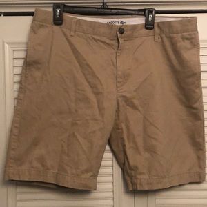 Lacoste khaki shorts size 38